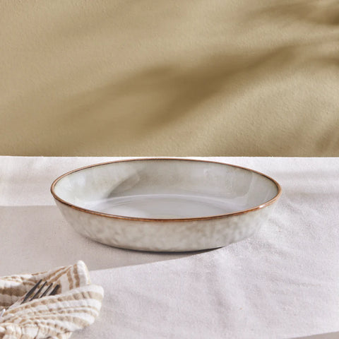 Karaca Rixton Pasta Bowl 22 cm, Beige