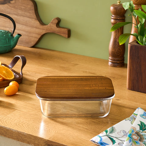 Karaca Karya Acacia Glazen Voorraadpot 650 ml