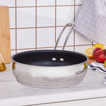 Karaca Emirgan Steel Pan, 24 cm, Silver