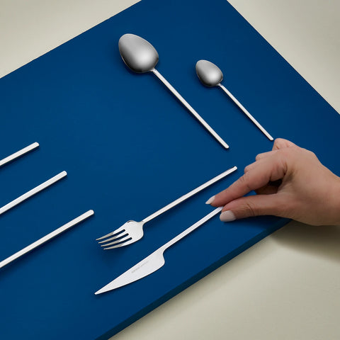 Karaca 316 Premium Sirius Platinum 12-Person 84-Piece Cutlery Set