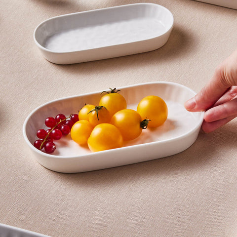 Karaca x Refika Bloedwit, Serveerplank, 18 cm