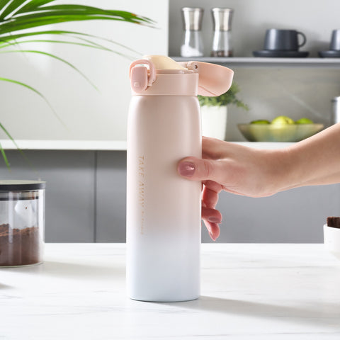 Karaca Skyfall RVS Lekdichte Thermosfles 500 ml Roze