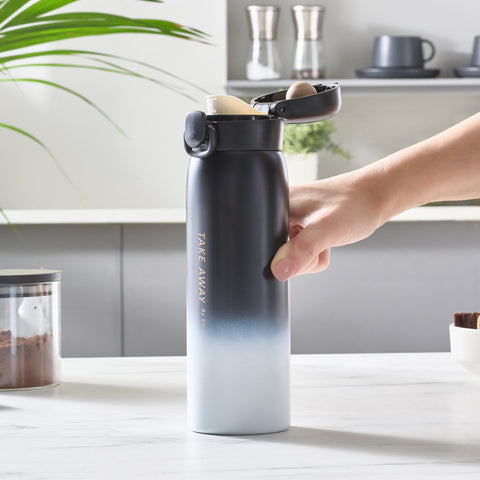 Karaca Skyfall Roestvrijstalen Lekkagevrije Thermos 500 ml Zwart