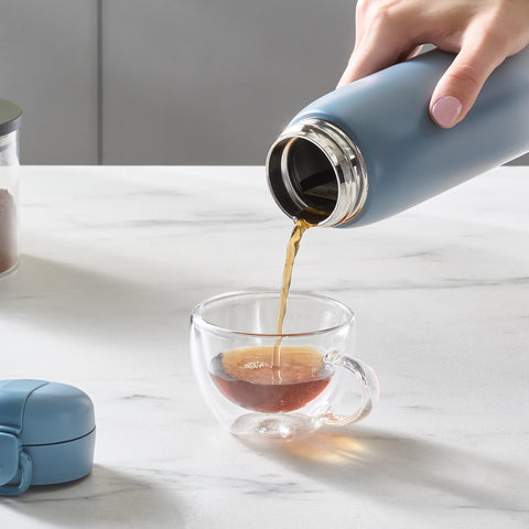 Karaca Skyfall Roestvrijstalen Lekkagevrije Thermos 500 ml Blauw