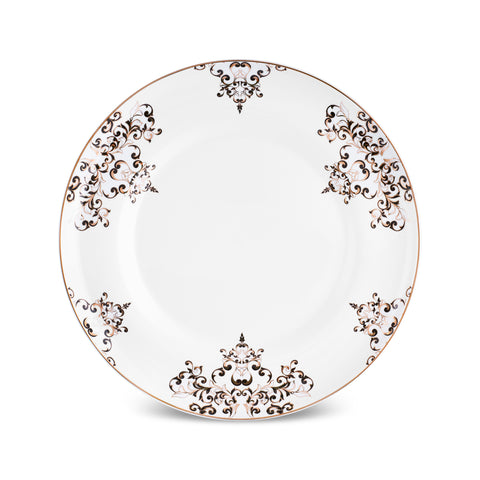 Karaca Stream Bone Andre 53-Piece Dinner Set For 12 Persons, Black