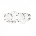 Karaca Stream Bone Andre 53-Piece Dinner Set For 12 Persons, Black