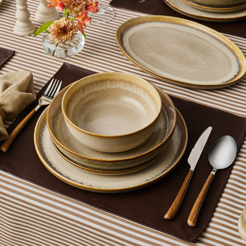 Karaca Earthy Reactive 52-delige 12-persoons Serviesset