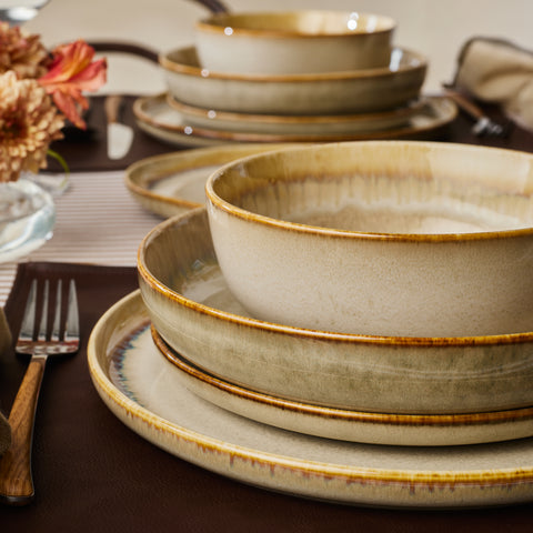 Karaca Earthy Reactive 52-delige 12-persoons Serviesset