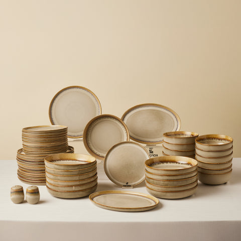 Karaca Earthy Reactive 52-delige 12-persoons Serviesset
