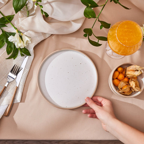 Karaca Dot Reactieve Gebaksbord 20 cm