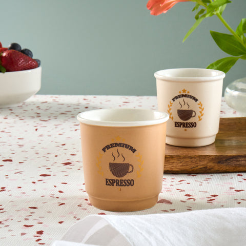 Karaca Monet Soft Espressokopjes-Set, 4 Personen, 4-delig, 90 ml