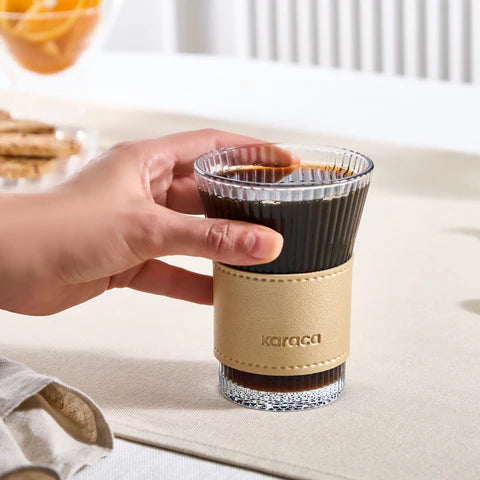 Karaca Leder Cool Touch Latte Glass 210 ml Gold