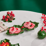 Karaca New Year Maretak Twee-Deel Snackbord 18 cm