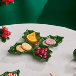 Karaca New Year Maretak Vier-Deel Snackbord 18 cm