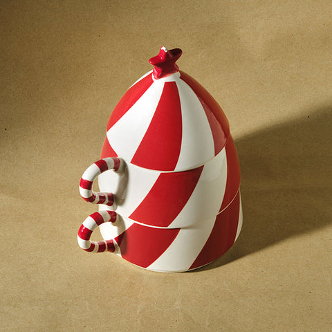 Karaca New Year Christmas Tree Mug Set Red, 400 ml