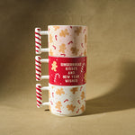 Karaca New Year Gingerbread Man Mug Set, 400 ml