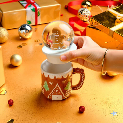 Karaca New Year Christmas Ginger – Sneeuwbal Mok 340 ml