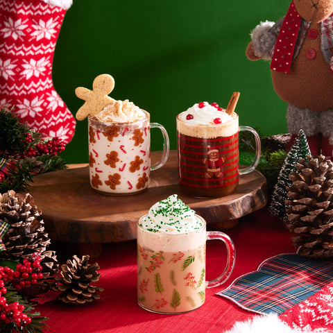 Karaca New Year 25-Stone Mug with Handle, 400 ml

