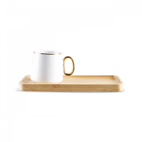 Karaca Ada Bamboo Coffee Cup For 2 Persons, 90 Ml