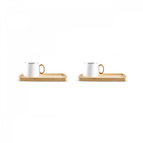 Karaca Ada Bamboo Koffiekopje Voor 2 Personen, 90 Ml