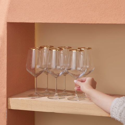 Karaca Orlando 490 Ml 6-Delig Kelchglas Set