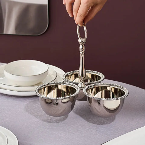 Karaca Home Majesty 3-Piece Snack Bowl Set