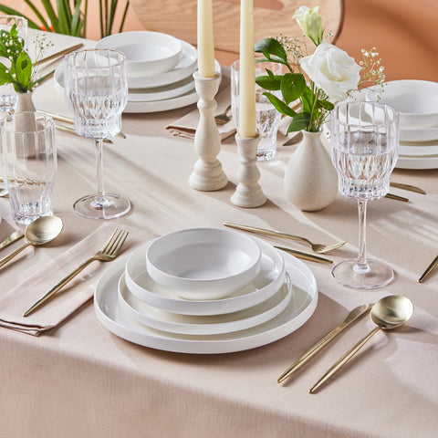 Karaca Streamline New Saturn Wit 24-delige Serviesset, 6 Personen