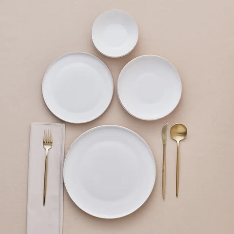 Karaca Streamline New Saturn V2 Gold Serviesset voor 6 Personen, 24-delig