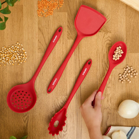 Karaca Sakura 4-delige Serveer Set Rood