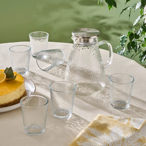 Karaca Luminous 7 Piece Glass Set Transparent