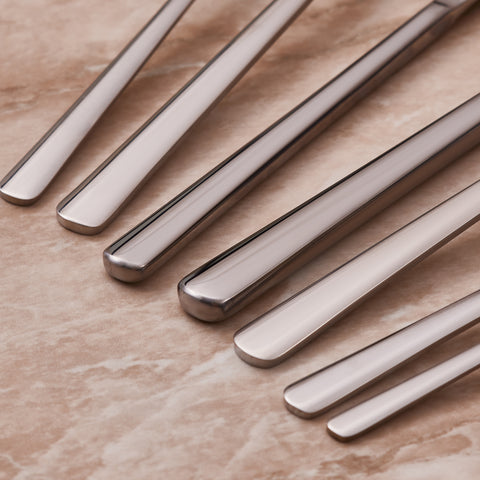 Karaca Serena 84-Piece Stainless Steel Cutlery Set for 12 People, Silver