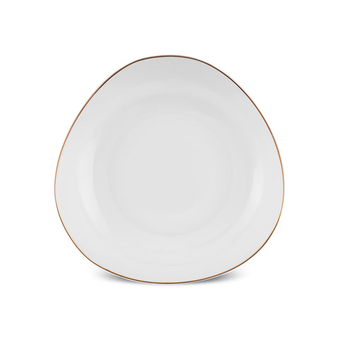 Karaca Stream Bone Middle 53-delige Eetserviesset voor 12 Personen Goud