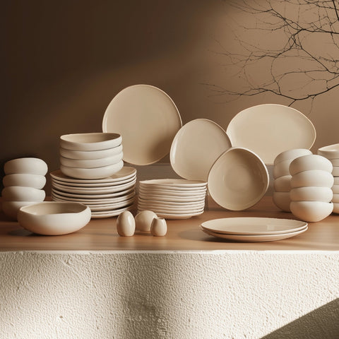 Karaca Earth Collection Cupid 55-Piece 12-Person Dinner Set – Karaca Netherlands