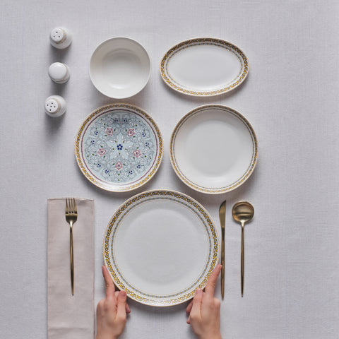 Karaca Forever Bone Bondi 53-delige Dinnerset voor 12 Personen