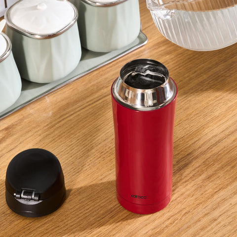 Karaca Pluton Roestvrijstalen Lekkagevrije Thermos 350 ml Rood