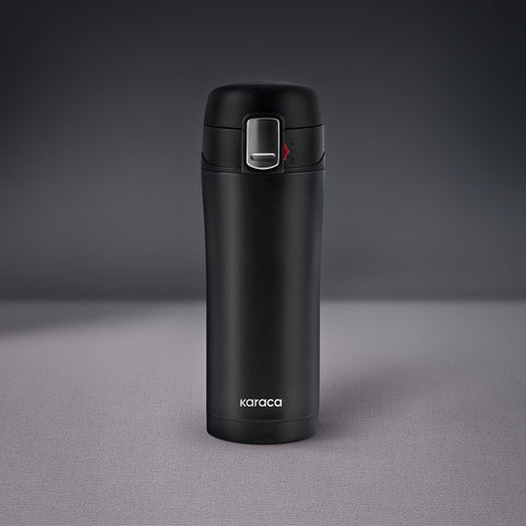 Karaca Pluton Roestvrijstalen Lekkagevrije Thermos 350 ml Zwart