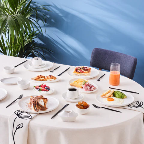 Karaca Stream Bone Hole, 34-Delige Ontbijtset voor 6 Personen