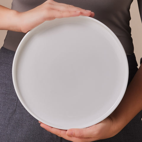 Karaca Stream Bone Meridian 34-Piece Breakfast Set for 6 People – White