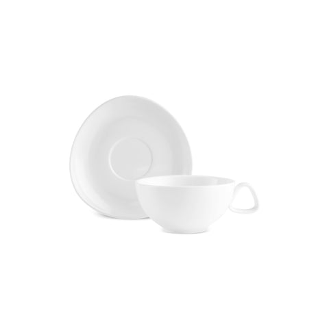 Karaca Stream Bone Middle 34-Delige Ontbijtset voor 6 Personen – Wit