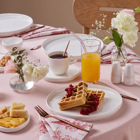 Karaca Stream Bone Sunset 34-Piece Breakfast Set For 6 Persons, Gold