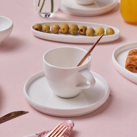 Karaca Stream Bone Sunset 34-Piece Breakfast Set For 6 Persons, Gold