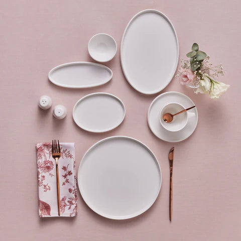 Karaca Stream Bone Sunset 34-Piece Breakfast Set For 6 Persons, Gold