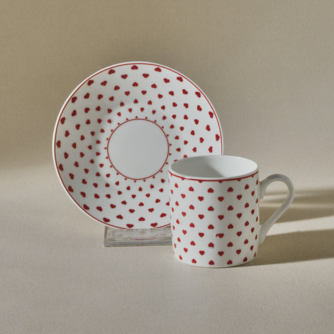 Karaca Sweet Love 2-Person Coffee Cup Set 90 ml  