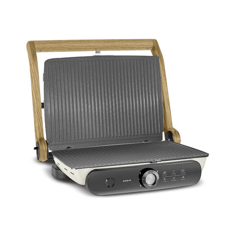Karaca Gastro Grill Pro 2400W Grill- en Tosti-apparaat Wood Craft