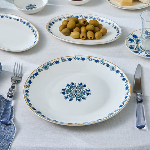 Karaca Bone China İznik 26-delig serveerset voor 6 personen, Multi
