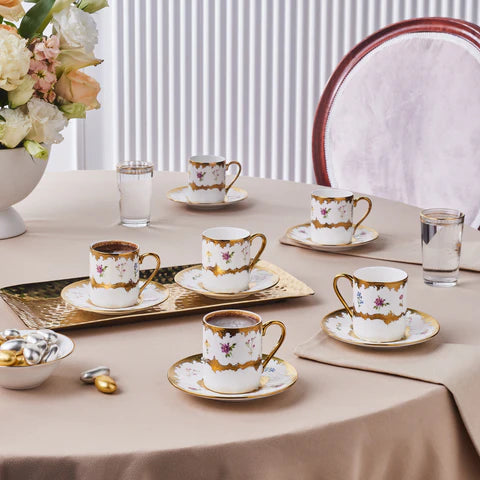 Karaca Bihter Coffee Cup For 6 Persons 90 Ml