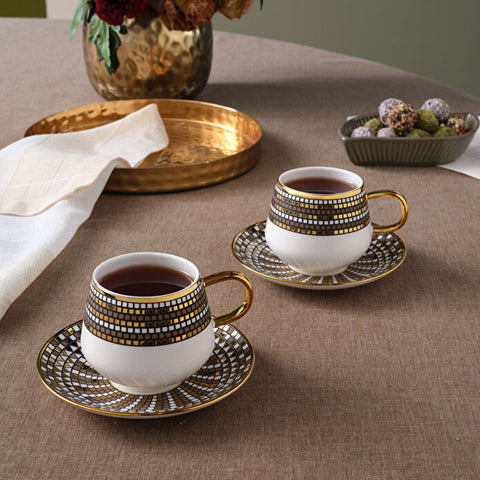 Karaca Belgin Tea Cup Set for 2 People, 220 ml