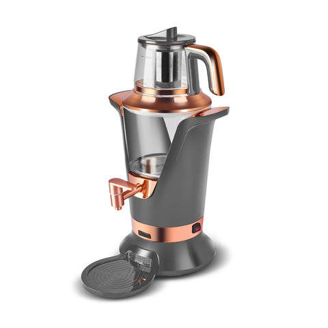 Karaca Samowar Zwart Koper, Antraciet