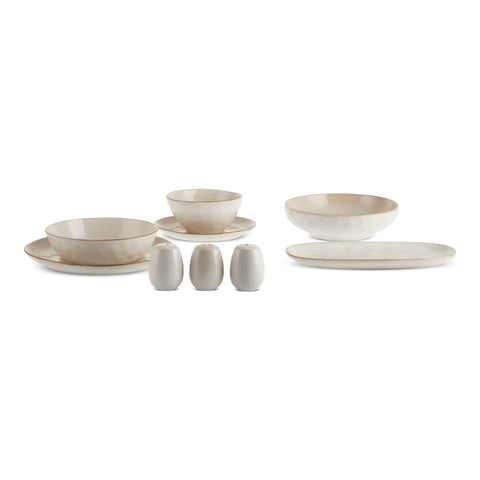 Karaca Earth Collection Aria 55-delige Eetserviesset voor 12 Personen Beige
