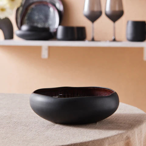 Karaca New Black Galactic 21 cm Pasta Bowl
